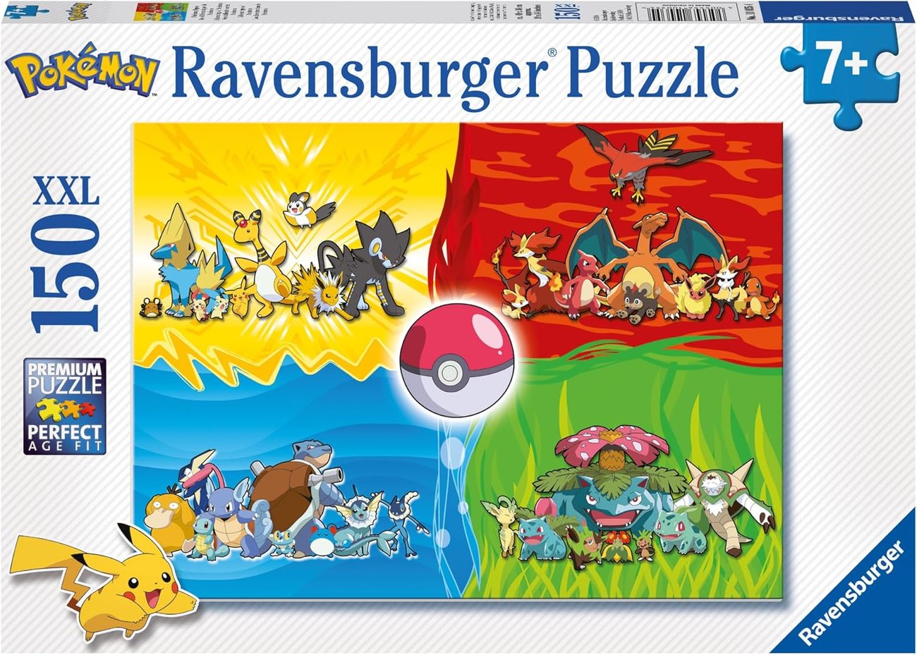 Ravensburger Kinderpuzzle Pokémon Typen