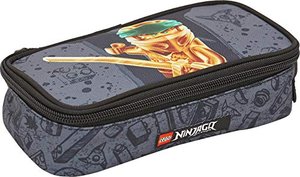 BBM Bags Federmäppchen ohne Füllung, Schlamper Box mit BBM NINJAGO Gold Motiv, Stiftebox