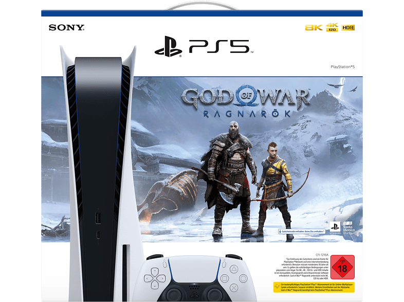 Sony PlayStation 5 Disc Edition + God of War Ragnarok