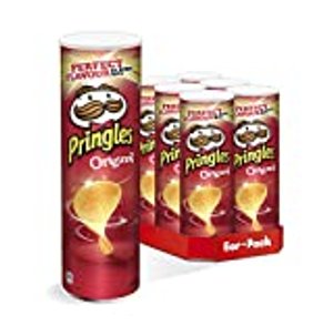 Pringles Original | Gesalzene Chips | Vegan | 6er Party-Pack (6 x 200g)