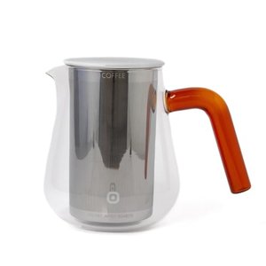 Carl Henkel – ARCA X-Tract Brew Kaffee Dauerfilter 0,8 l mit Glasgriff Amber