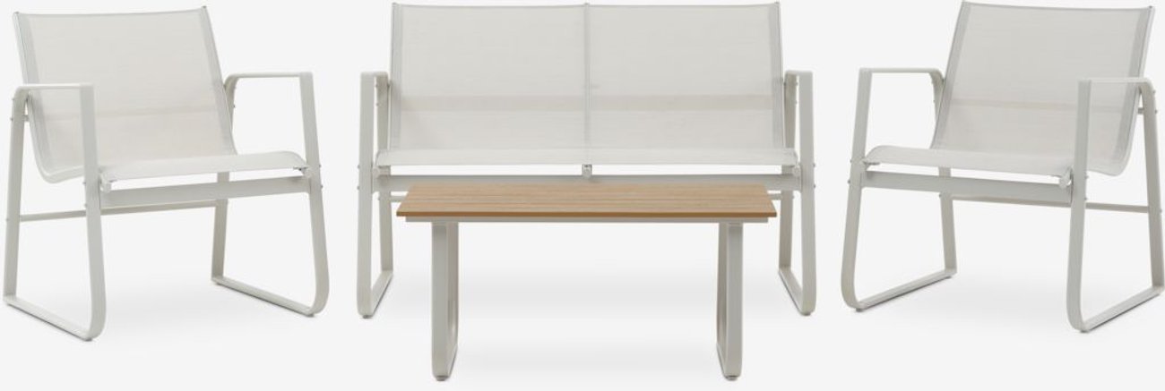 Lounge-Set HORNSLET für 4 Personen, beige