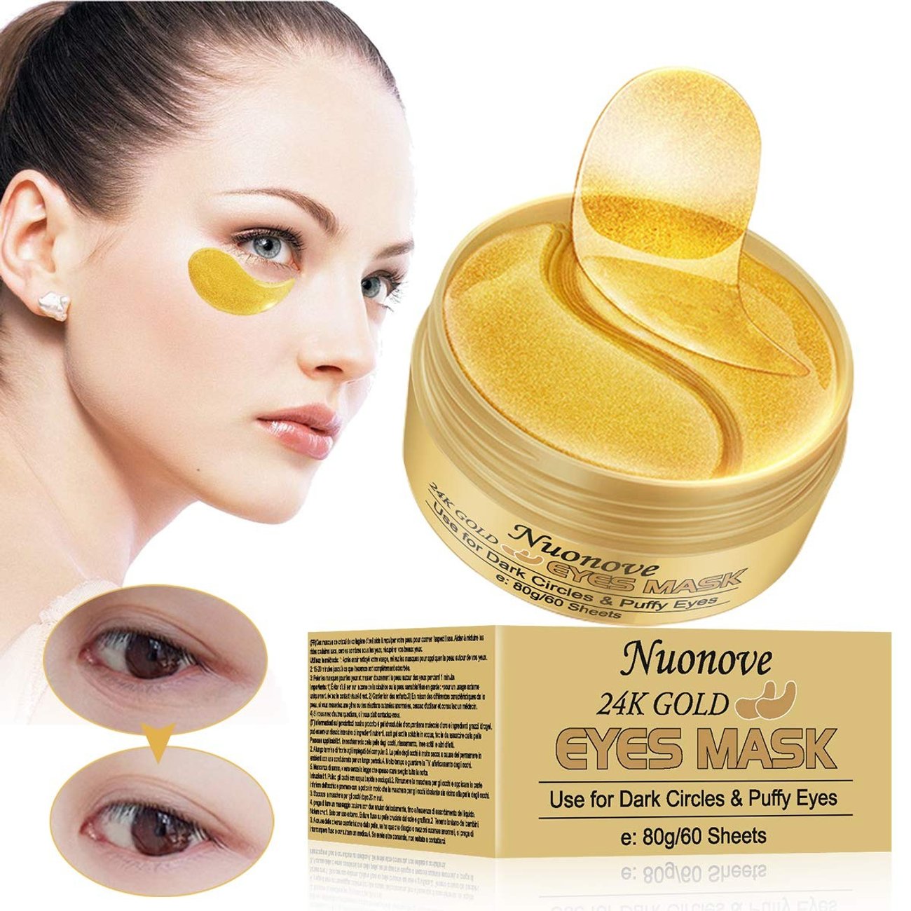 Nuonove 24K Gold Collagen Augenpads