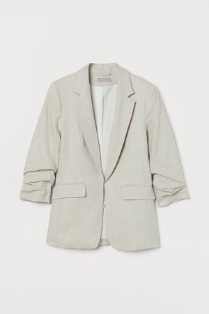 Blazer aus Leinenmischung