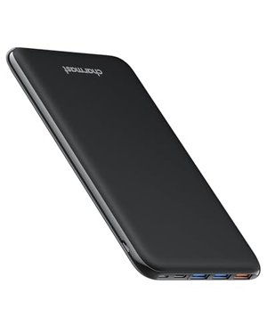 Charmast Power Bank, Ultra Slim Powerbank 26800mAh mit 4 Ausgängen & 3 Eingänge, USB C In & Out Exte
