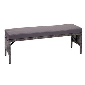 Mendler Poly-Rattan Sitzbank HWC-G16
