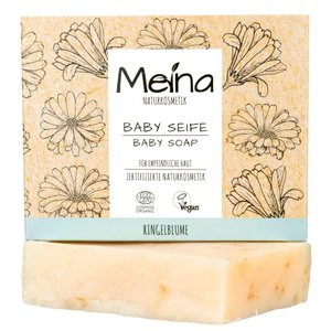 Meina Naturkosmetik - Baby Seife mit Kamille und Ringelblume ohne Palmöl (1 x 100 g)