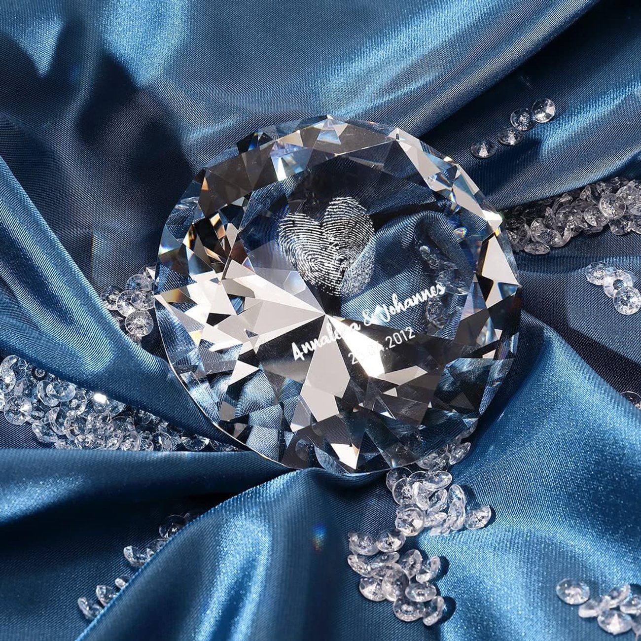 Deko-Glas-Diamant mit Wunschgravur