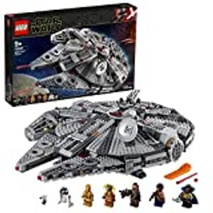 LEGO 75257 Star Wars Millennium Falcon Raumschiff Bauset mit Finn, Chewbacca uvm.