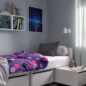 BLÅSKATA Bettwäsche-Set, 2-teilig 40x200/80x80 cm