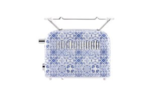 Doppelschlitz-Toaster mit polierter Edelstahlfront