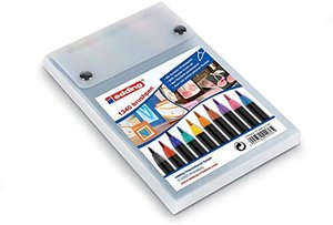 edding 1340 Pinselstift - 10er Set - bunte, leuchtende Farben