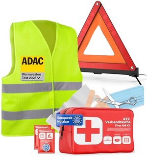 TK Gruppe Timo Klingler 3-in-1-Auto-Erste-Hilfe-Set