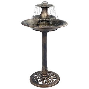 vidaXL Vogelbad mit Springbrunnen Vogeltränke