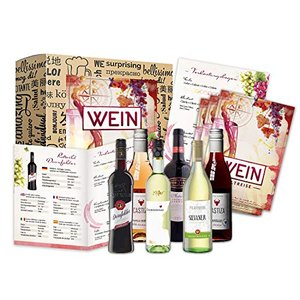 Geschenk Wein Weltreise (6 x 0,25l) als Probierset für Weintrinker I Erstklassige Rotweine & Weißwei