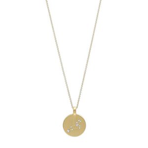 Pilgrim Jewelry Halskette mit Sternzeichen und Kristall (Vergoldet - Löwe Sternzeichen)