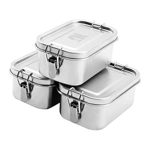 nicelock Kleines Edelstahl-Lebensmittelbehälter-Set | 400ml