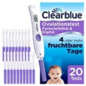 Clearblue Kinderwunsch Ovulationstest-Kit Fortschrittlich & Digital. Nachweislich doppelte Chancen, 