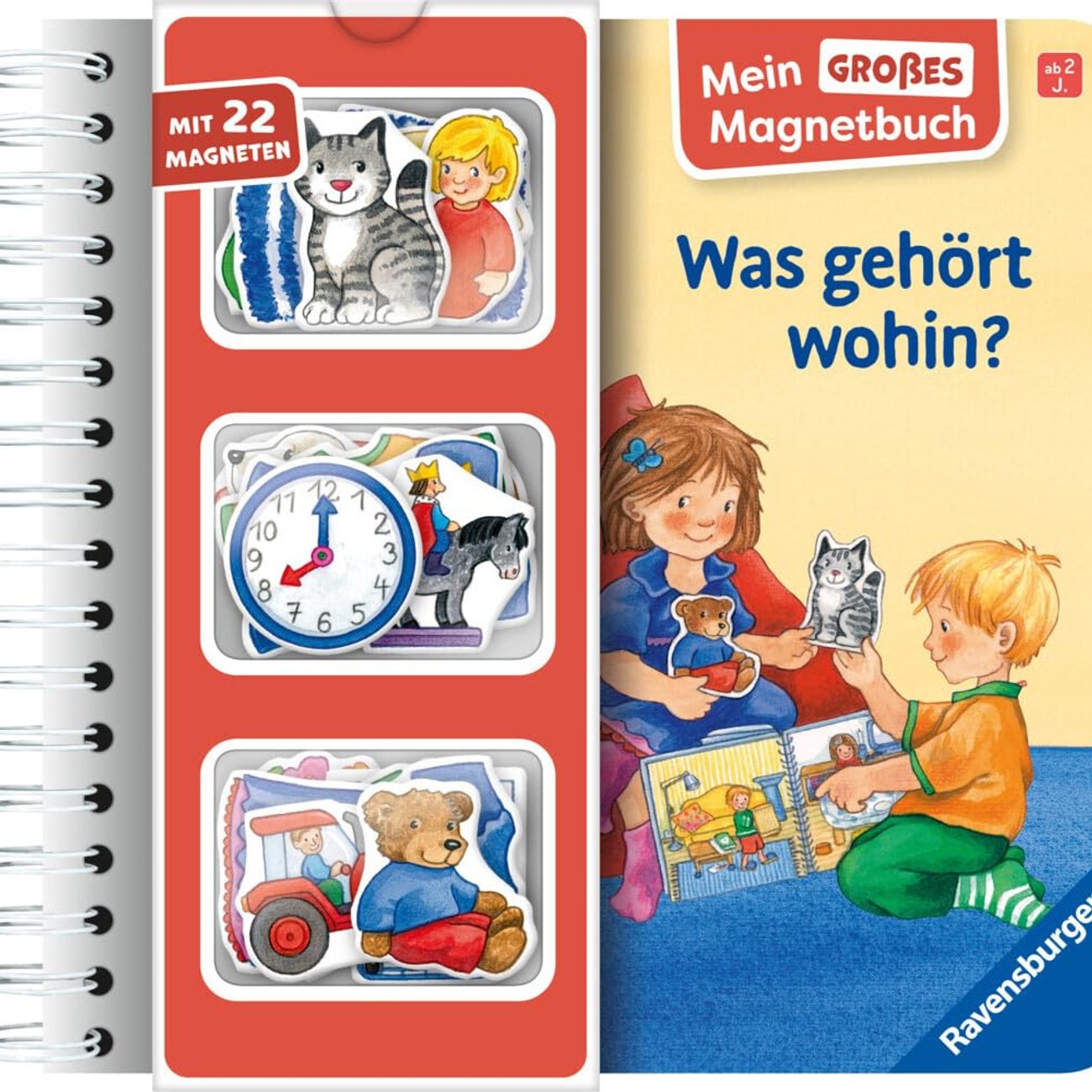 Mein großes Magnetbuch: Was gehört wohin?