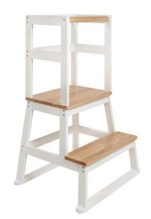 BOMI® Vario Lernturm Kinder Schemel Swubi aus Holz I Lerntower für Kinder ab dem Stehalter 