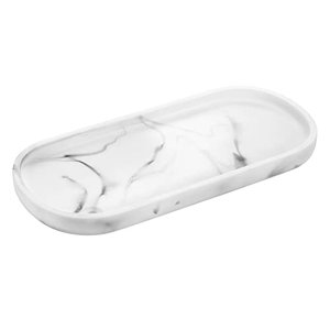 Luxspire Oval Tablett, Harz Schmuck Tablett