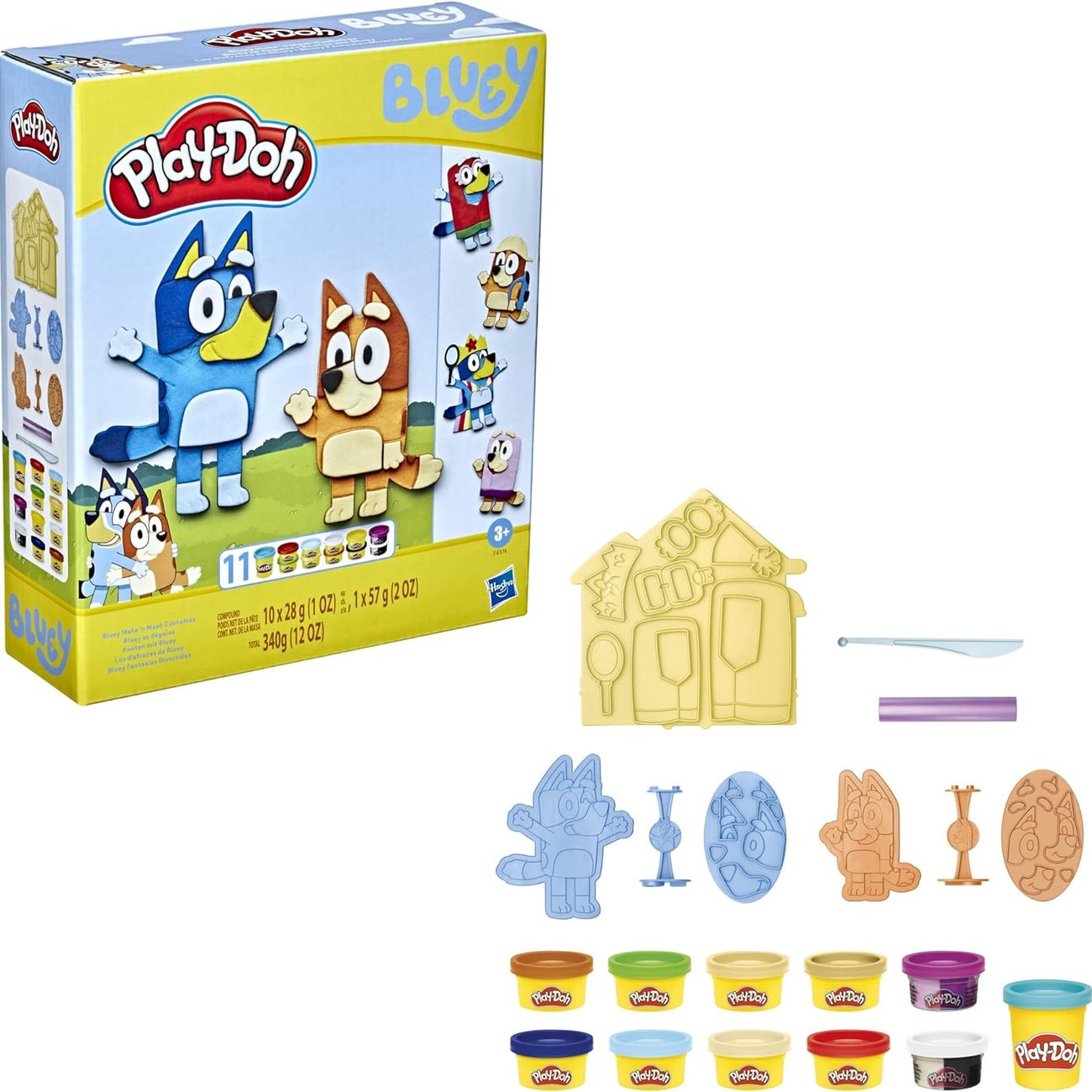 Play-Doh Knete mit Bluey mit 11 Dosen