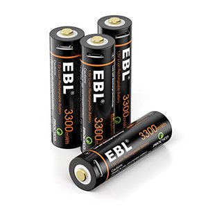 EBL Lithium Akku AA - 1,5V wiederaufladbare AA Lithium Batterien mit USB Laden,Starke Leistung AA Ak