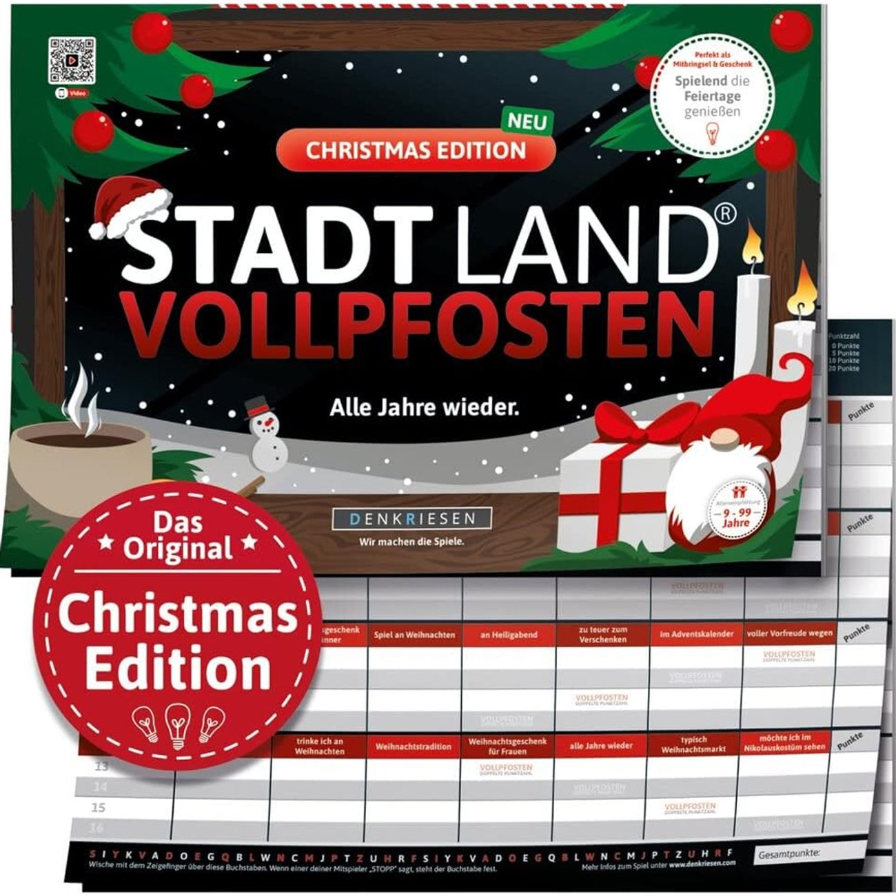 DENKRIESEN Stadt Land VOLLPFOSTEN - Christmas Edition