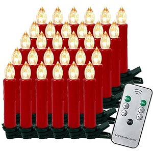 Gotoll 30er-Set LED-Weihnachtskerzen