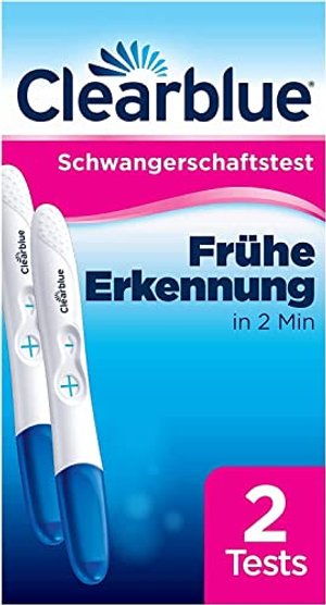 Clearblue Schwangerschaftstest Frühe Erkennung, Über 99 % zuverlässig, 2 Tests