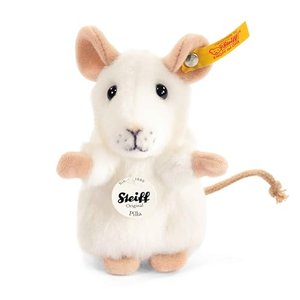 Steiff 056215 Pilla 10 Weiss Maus