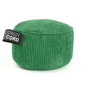 Lumaland Cord-Pouf Grün