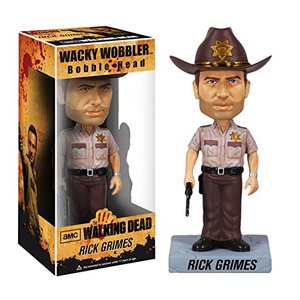 The Walking Dead: Rick Grimes – Wackelkopffigur, 18 cm