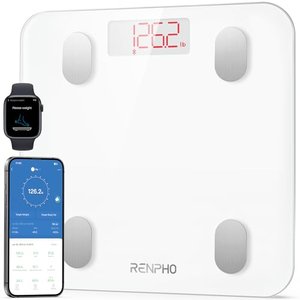 RENPHO Körperfettwaage, smarte Bluetooth-Personenwaage mit App