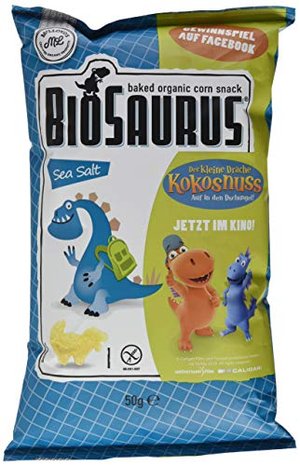 Organique BioSaurus Meersalz Junior, der knusprige Maissnack, 6er Pack (6 x 50 g)