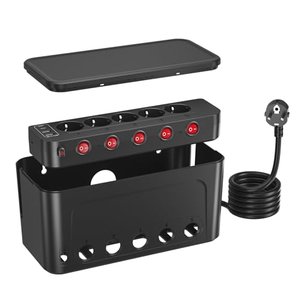Steckdosenleiste mit Kabelbox