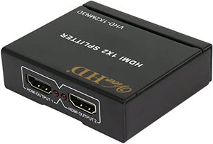 HDMI 1x2 Splitter Verteiler Full-HD 1 IN 2 OUT für 3D 1080P HDTV