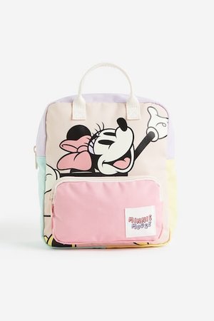 Rucksack mit Print - Rosa