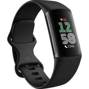 FITBIT Charge 6, Fitness Tracker, S, L, Obsidian