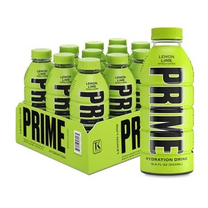 Prime Hydration mit BCAA Mischung zur Muskelregeneration, Zitronenlimette, 12 Getränke, je 16 ml