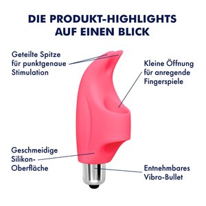 Fingervibrator aus Silikon