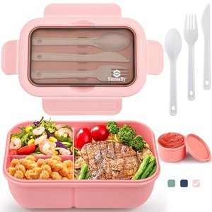 Sinnsally Lunchbox mit Fächern und Besteck