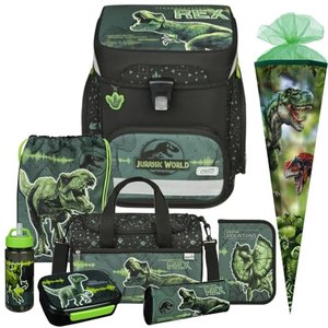 Jurassic-Dino-Schulranzen-Set, 9tlg.