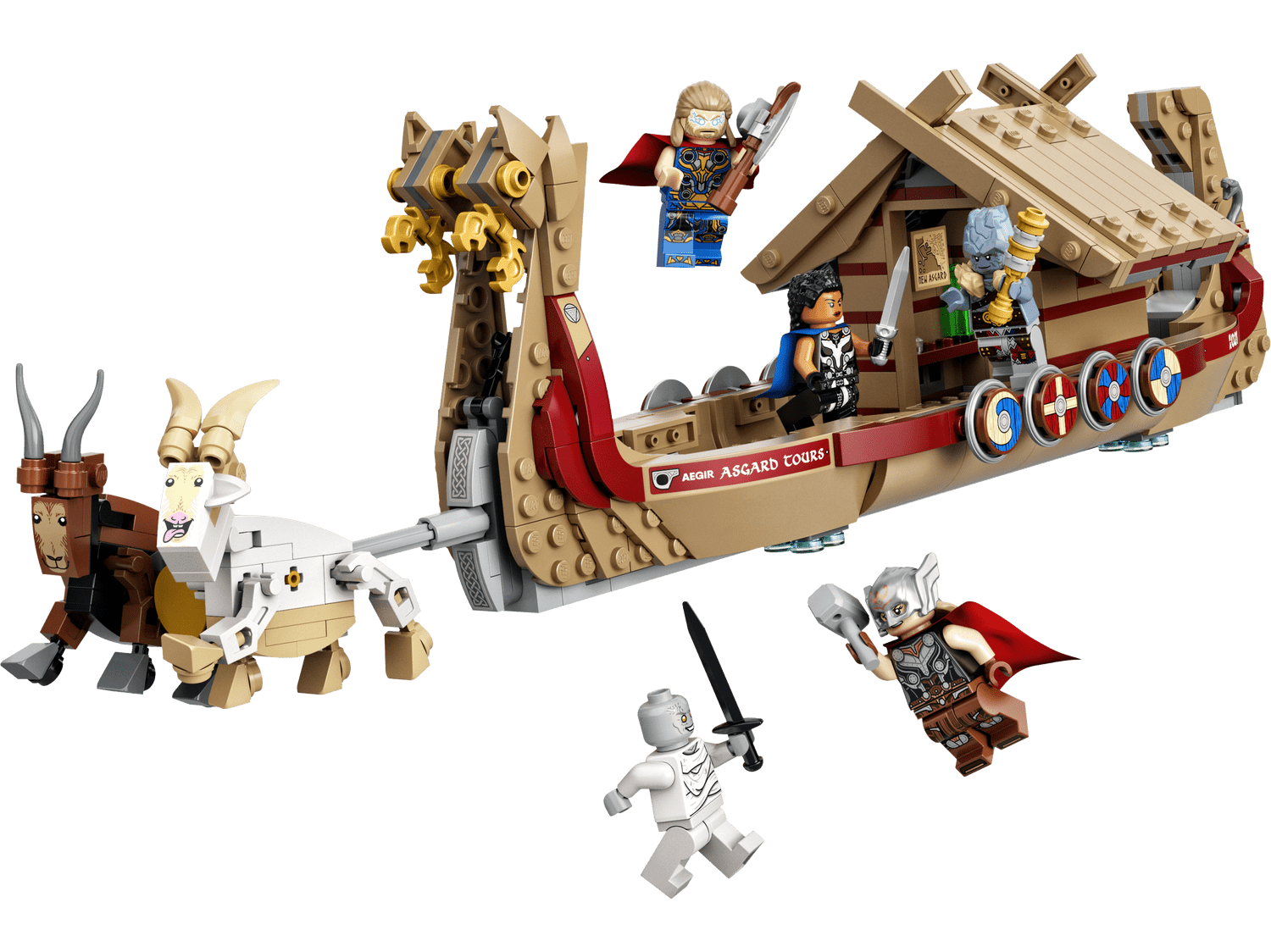 LEGO Marvel: Thor Love and Thunder, Das Ziegenboot (76208)