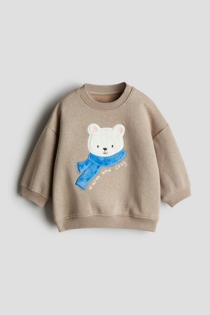 Sweatshirt mit Eisbär-Motiv