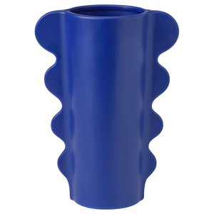 DOFTBRÄKEN Vase - dunkelblau 28 cm