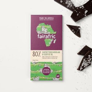 fairafric 80% Bio-Zartbitterschokolade & Fleur de Sel (2 x 80 gr)