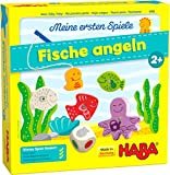 Haba 4983 - Meine ersten Spiele Fische angeln, spannendes Angelspiel mit bunten Holzfiguren, Lernspi