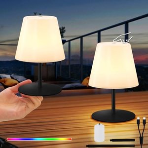 RWWR 2er-Set LED-Akku-Tischlampe
