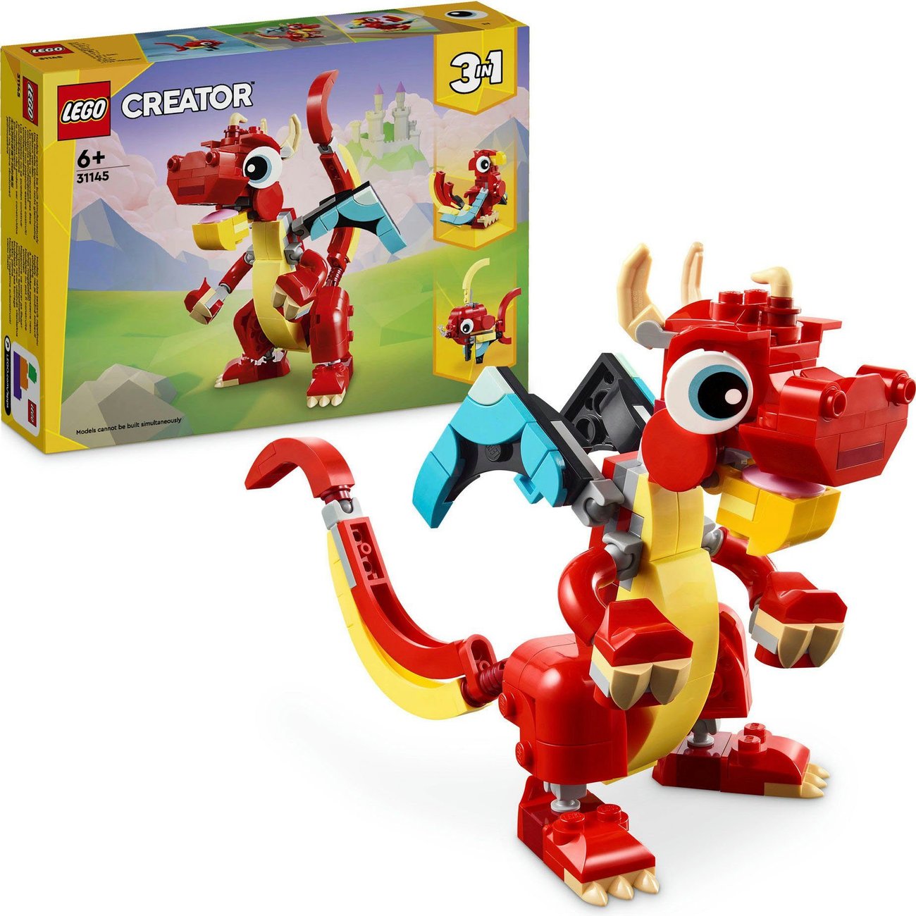 Roter Drache LEGO Creator 3in1, ab 6 Jahren